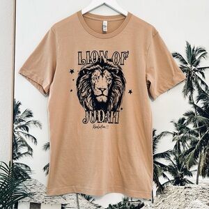 Crazy Cool Threads Christian T Shirt Lion Of Judah Revelation Short Sleeve Top